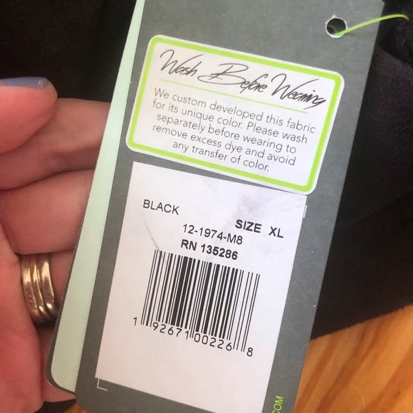 New Lysse Crop Pants Suede Flare Charcoal Black Small Stretch Comfort - Picture 4 of 5